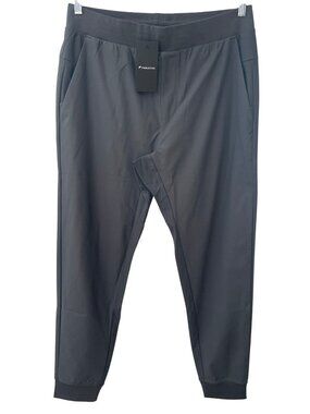 Fabletics The Don Jogger Pants Men's L Tall Onyx Stretch Athletic Wear